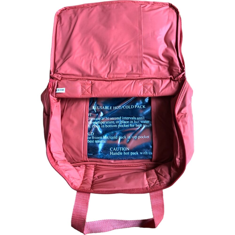 Lunchbox Bag w Reusable Hot/Cold Pack Pink *New & Unused*